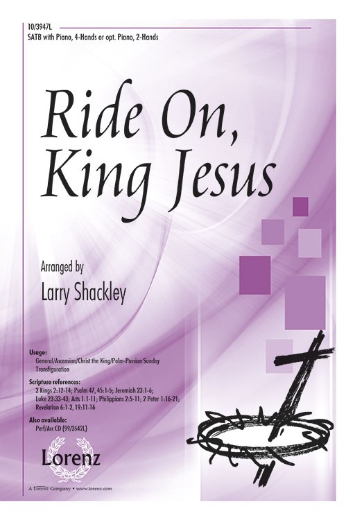ride on king jesus ride on king jesus sheet music