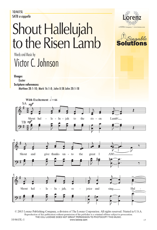 Shout Hallelujah to the Risen Lamb