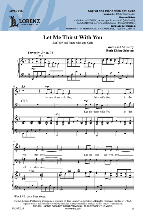 Let Me Thirst With You