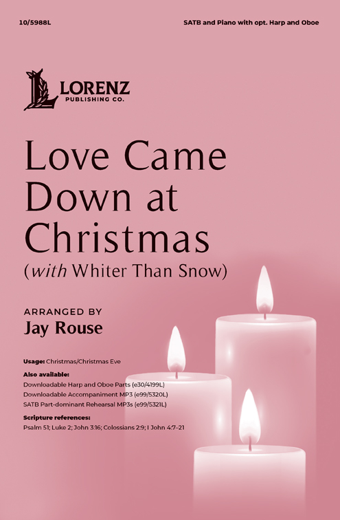 Love Came Down at Christmas with Whiter Than Snow cover