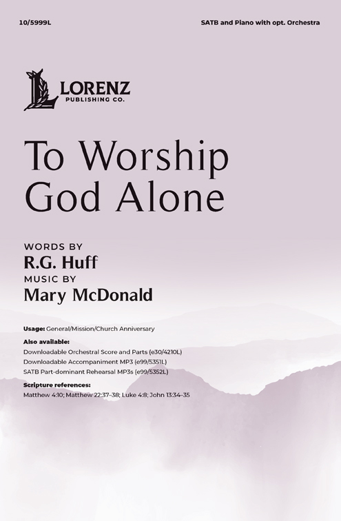  To Worship God Alone cover