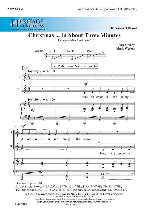 Christmas...In About Three Minutes Christmas...In About Three Minutes