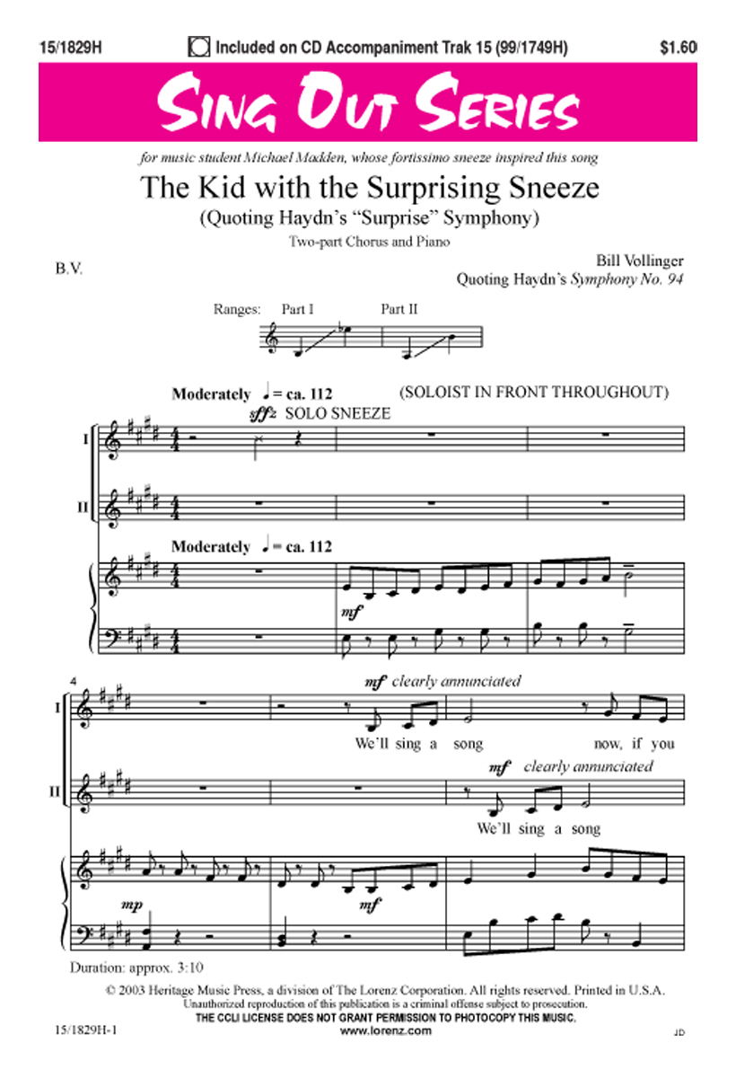The Kid with the Surprising Sneeze