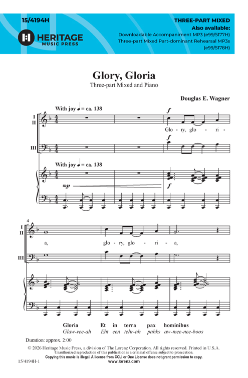Glory, Gloria