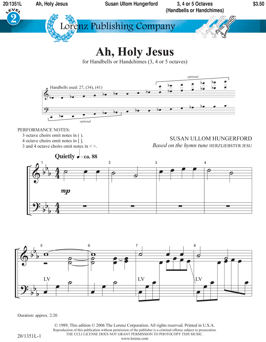 Ah, Holy Jesus
