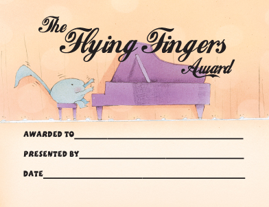 Award Certificates Mini - Flying Fingers Award