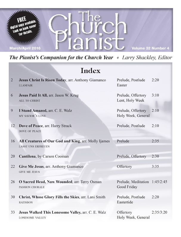 The Church Pianist Mar/April 2016