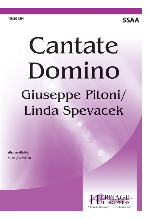 Cantate Domino : SSAA : Linda Spevacek : Sheet Music : 15-2018H : 000308103960