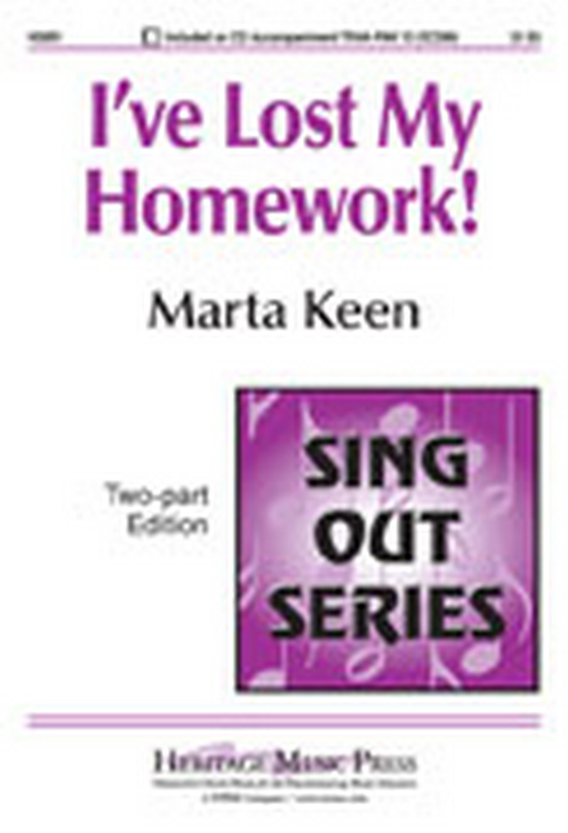 I've Lost my Homework : 2-Part : Marta Keen : Marta Keen : Sheet Music : H5891 : 000308014464