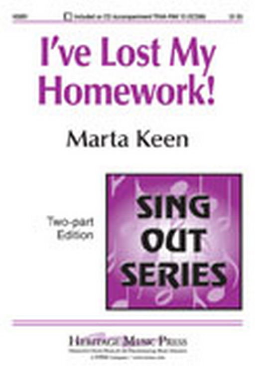 I've Lost my Homework : 2-Part : Marta Keen : Marta Keen : H5891 : 000308014464