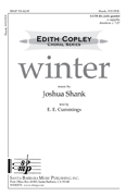 winter : SATB divisi : Joshua Shank : Sheet Music : SBMP534 : 964807005340