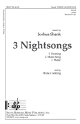 Three Nightsongs : SSAA : Joshua Shank : Sheet Music : SBMP598 : 964807005982