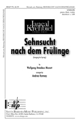 Sehnsucht nach dem Frulinge : Unison : Wolfgang Amadeus Mozart : Wolfgang Amadeus Mozart : Sheet Music : SBMP751 : 964807007511