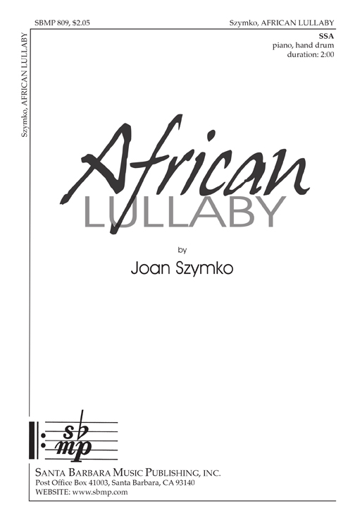 African Lullaby : SSA : Joan Szymko : Sheet Music : SBMP809 : 964807008099